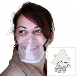 Masque transparent EN 14683