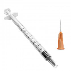 Kit de vaccination qui comprend une seringue et une aiguille